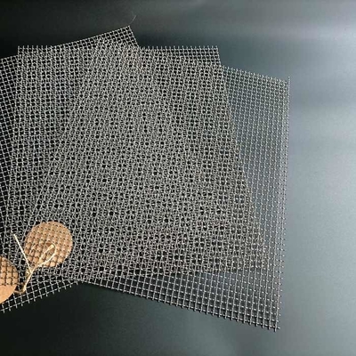 High Tensile 2mm-20mm Crimped Woven Wire Mesh Stainless Steel Architectural Mesh